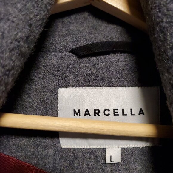 Marcella NYC Oversized Elizabeth Coat Large Grey - Picture 4 of 9